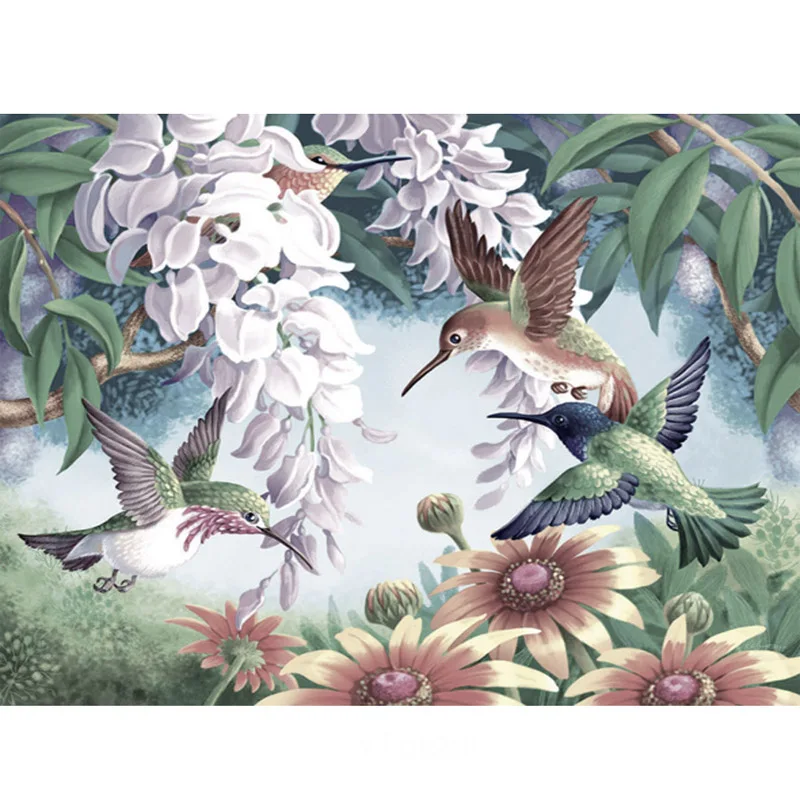 Алмазная живопись сделай сам 5D Вышивка Колибри полная квадратная круглая