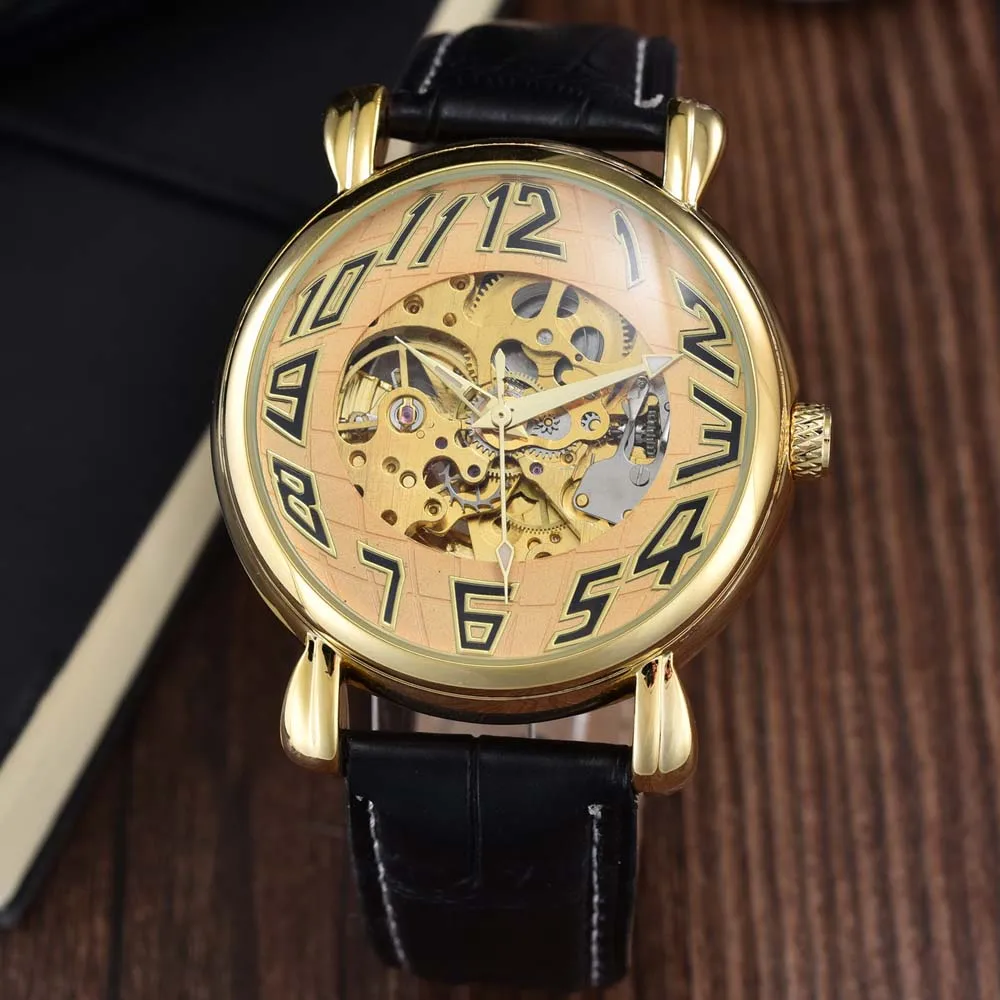 GOER роскошные Брендовые мужские часы модные спортивные автоматические