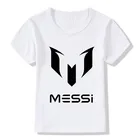 2020 футболки с изображением Месси, забавные детские футболки с буквенным принтом, летний топ для мальчиков и девочек, одежда с коротким рукавом, повседневная детская футболка, ooo2218