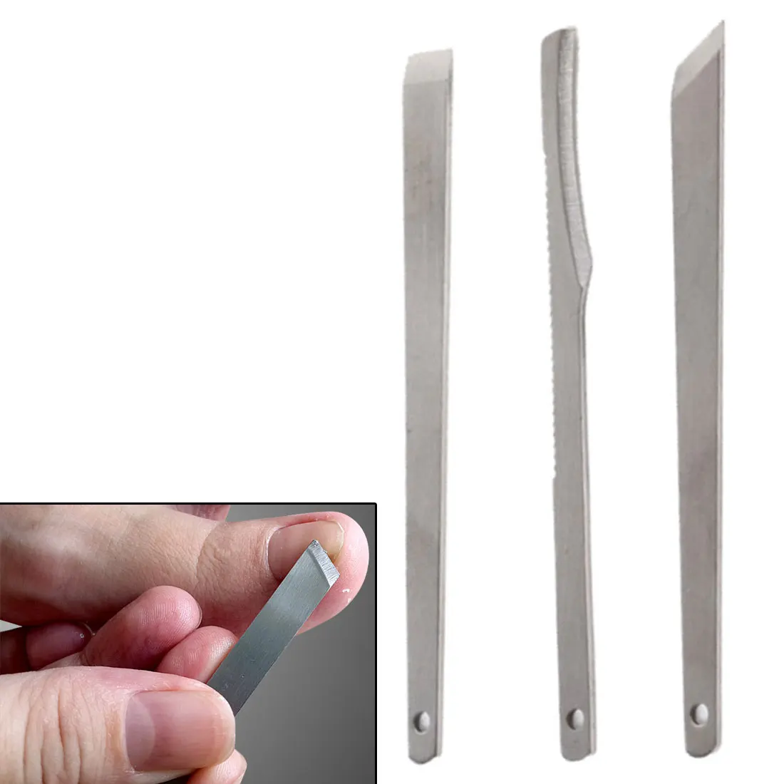 3 шт./компл. инструменты для маникюра и педикюра нож ногтей бритва машинка стрижки