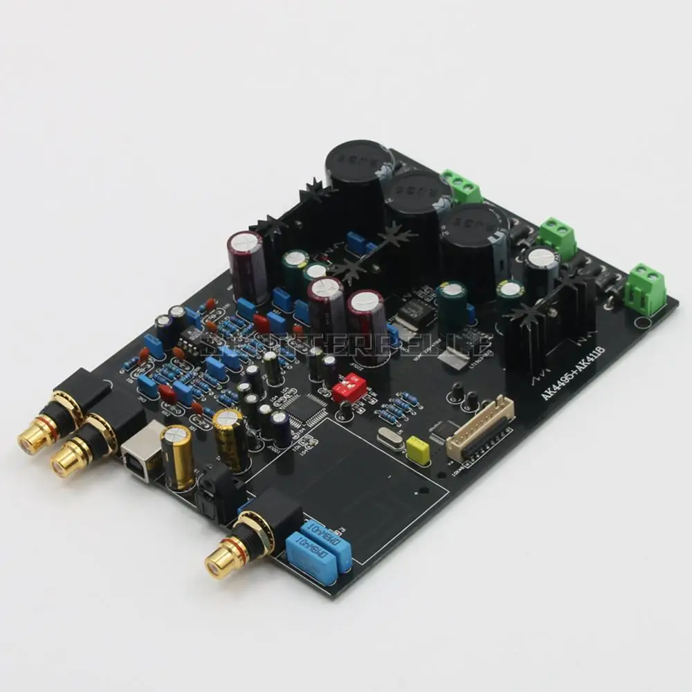 Сборная плата аудиодекодера AK4495SEQ + AK4118 DAC оптоволоконный коаксиальный USB с