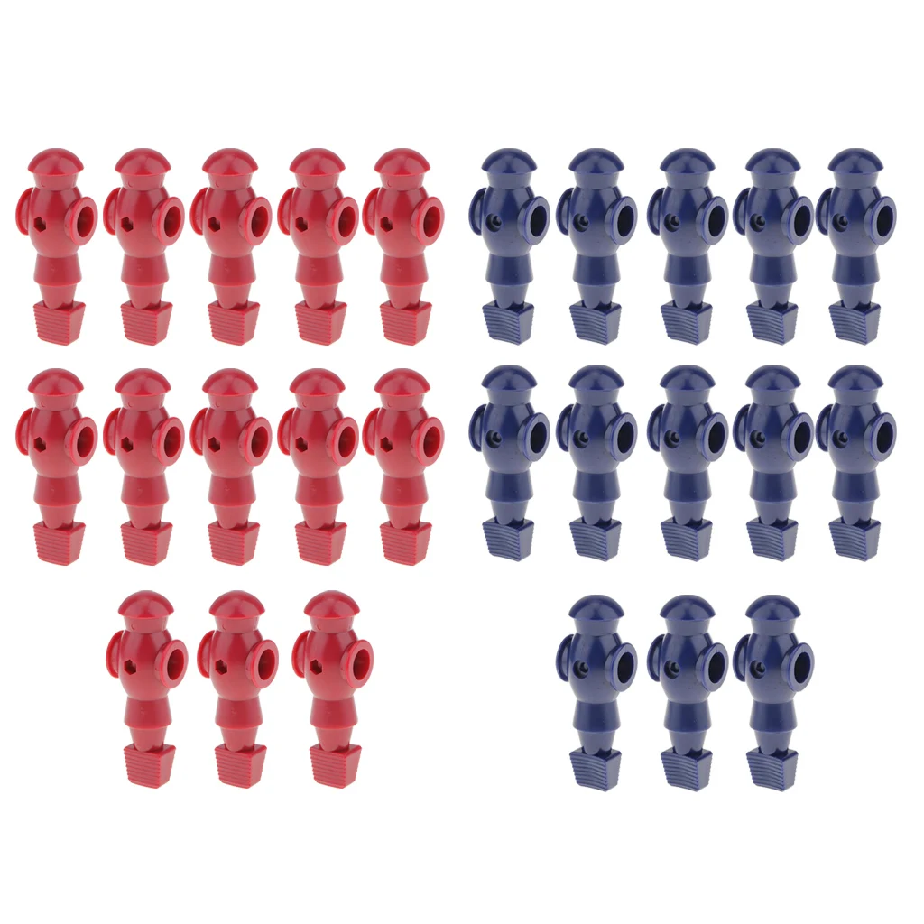 

26 Pieces 5/8" Foosball Man Table Soccer Player Replacement Red & Blue