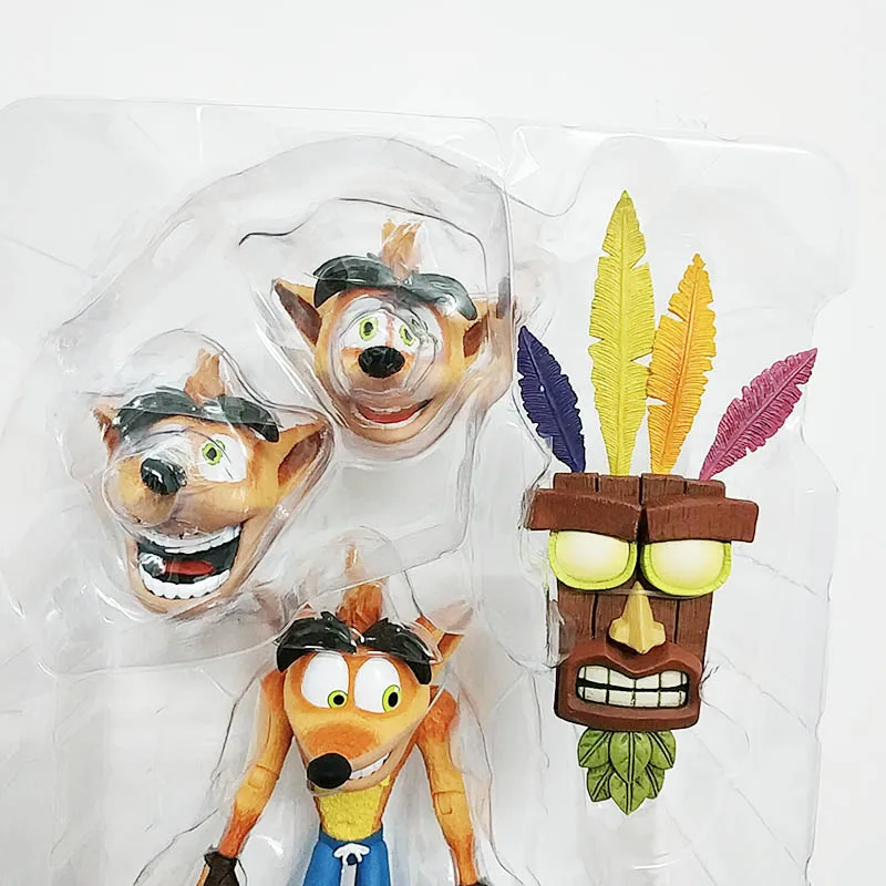 15 см-18 см NECA оригинальная игра Crash Bandicoot серия Aku маска АКУ и бандикут и струйная доска экшн фигурка модель игрушки кукла для подарка