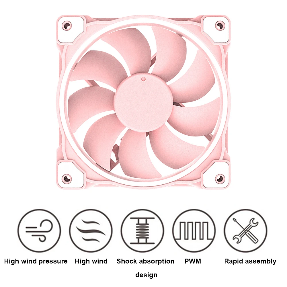 Лопасти тихий широкое использование PC чехол Devibration светильник CPU кулер PWM