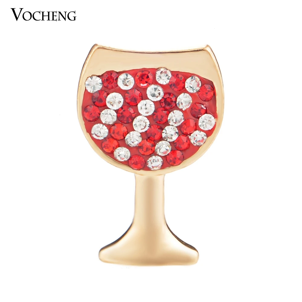 

Vocheng Snap Charms 18mm Wineglass Style Christmas Crystal Charms Jewelry Wholesale Vn-866
