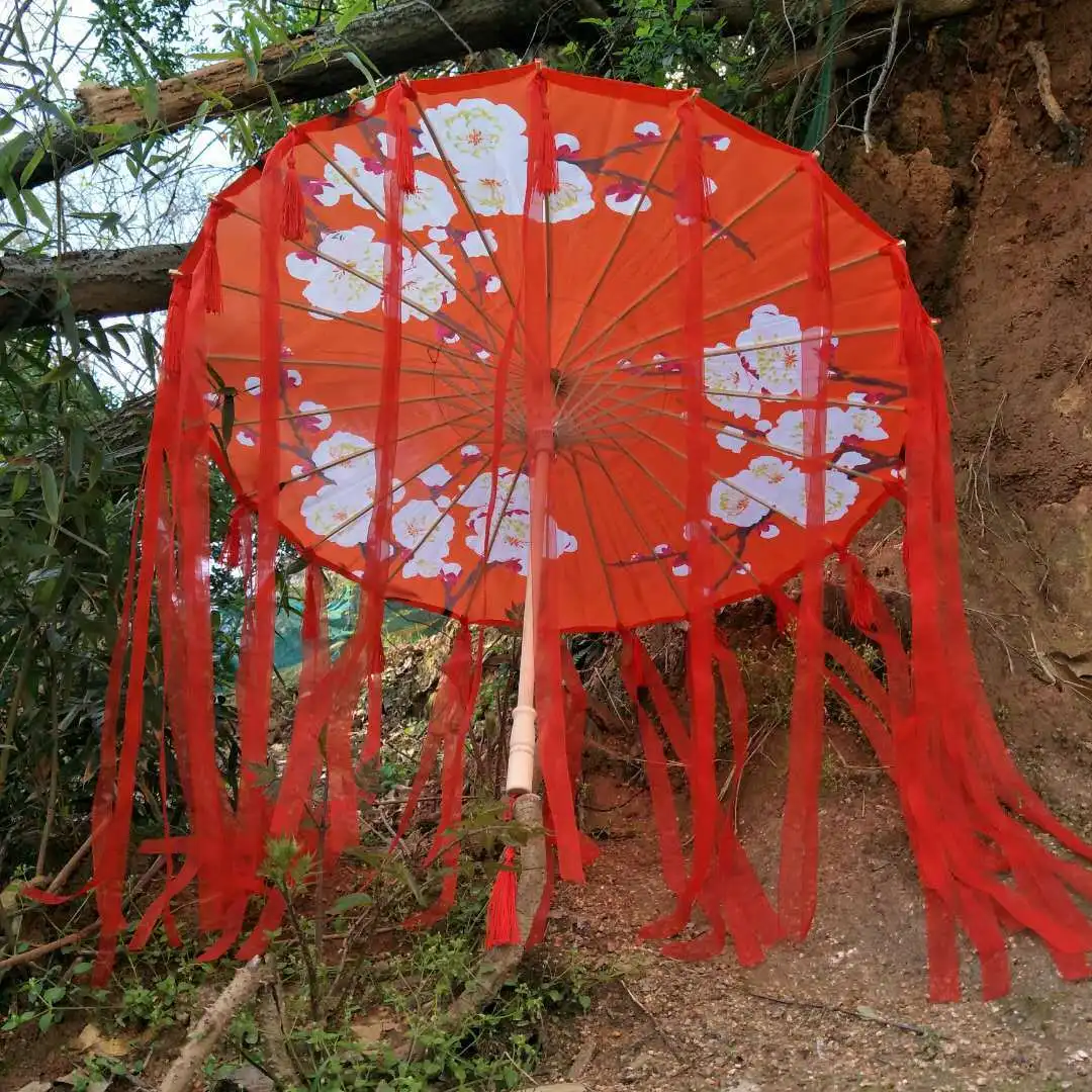 Косплей фотография древний костюм реквизит кисточки Зонт древняя пряжа