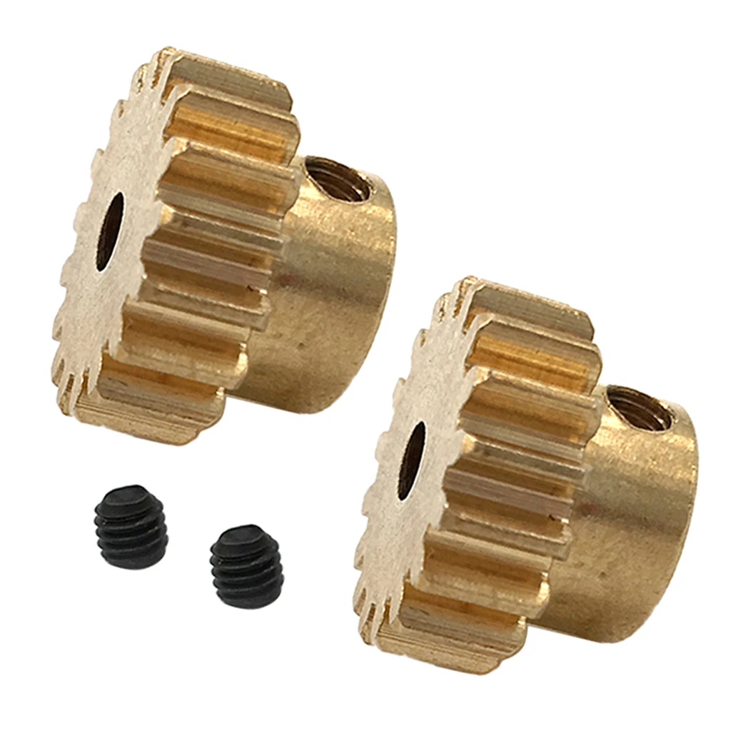 2шт латунные моторные шестерни 17T золотые для WLtoys 12428 12423 12628 и 3 175 мм диаметр вала