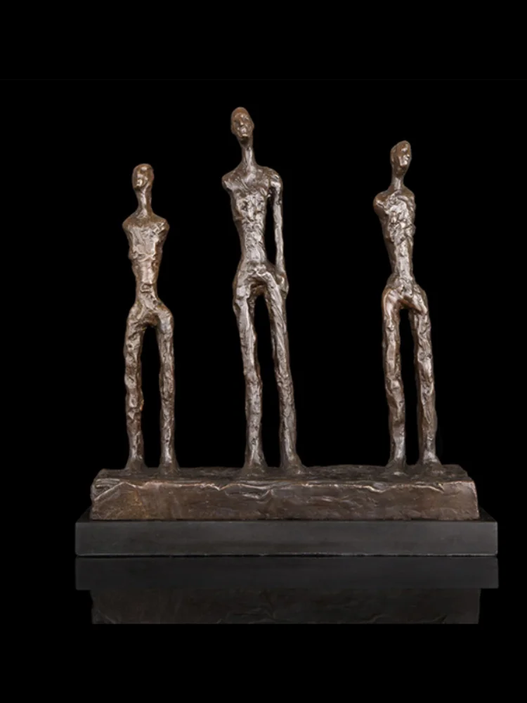 Бронзовая скульптура известного художника Giacometti абстрактная Мужская статуя