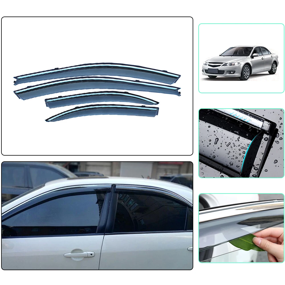 4 шт. автомобильный Стайлинг дым окно солнцезащитный дождь козырек дефлекторы