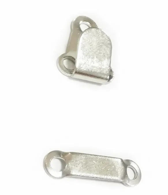Безникелевый белый copper trousers hook buttons trousers hand sewing skirt hook for the waistband metal hook and bar - Цвет: Безникелевый белый