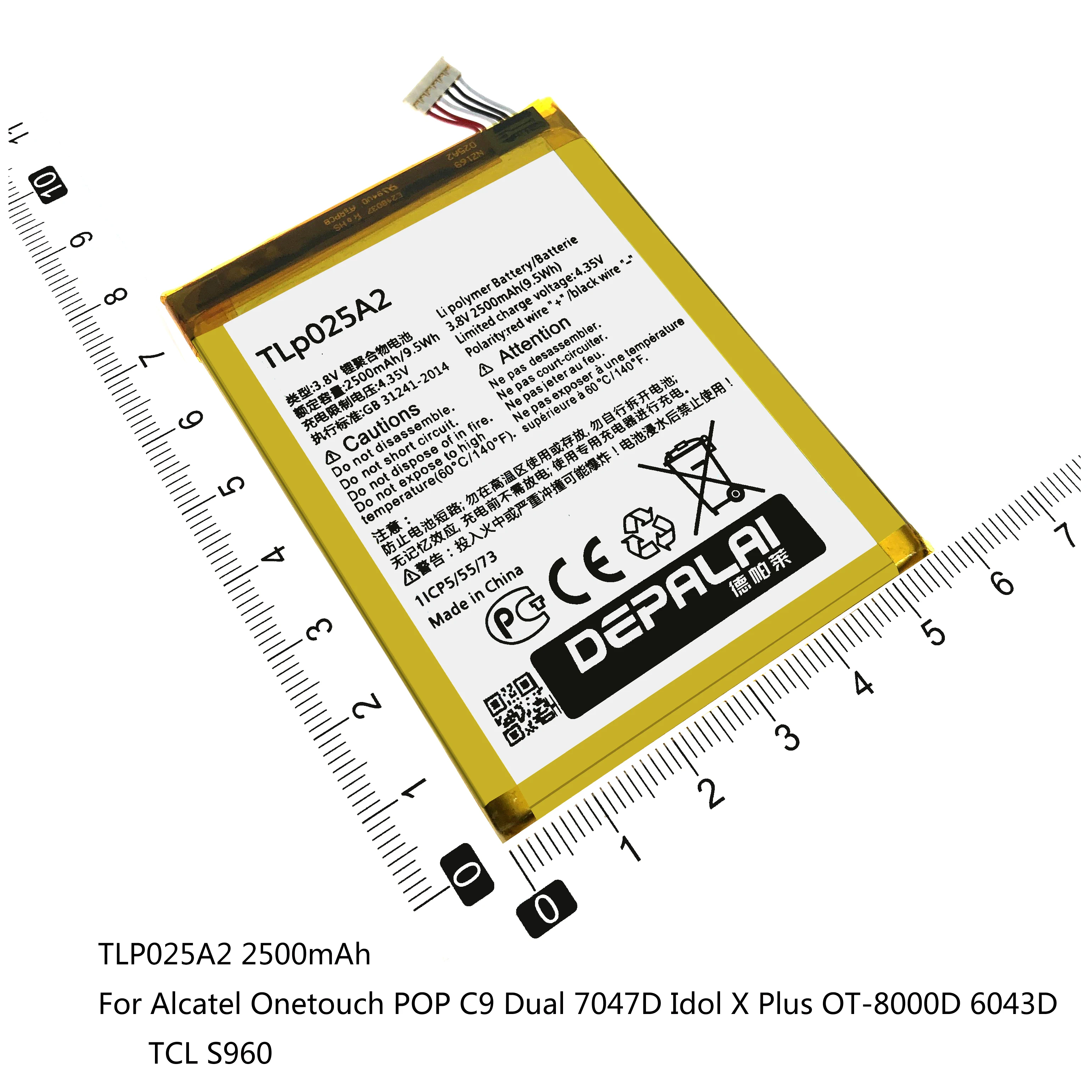 Аккумулятор TLP025GC TLP025DC TLP025A2 для Alcatel One Touch POP C9 Pixi 4 (7) 3G 9003X 9003A 6 0 OT 8050D/9001D Pop 3 (5 5)