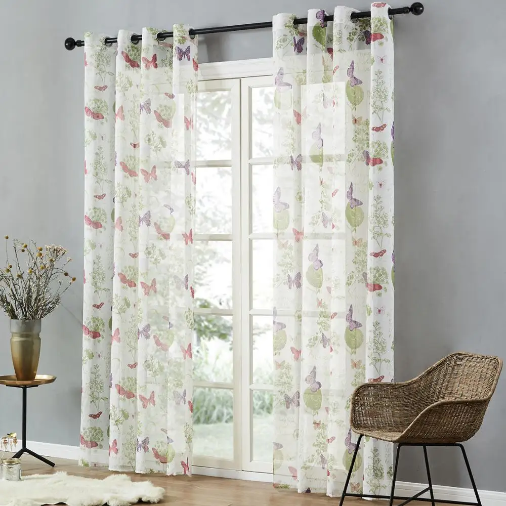 Topfinel Butterfly Sheer Curtain for Living Room Please do not buy this curtain the fabric is out of stock | Дом и сад