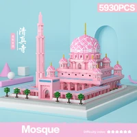 5930pcs toys for kids creator mini blocks world famous architecture islam mosque 3d model building blocks education