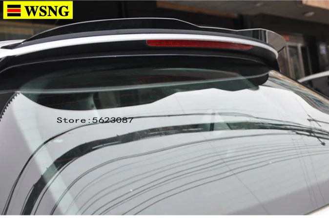 

For Audi Q3 Spoiler Audi Q3 ABS Plastic Unpainted Color Rear Roof Spoiler Wing Trunk Lip Boot Cover Car Styling With Color
