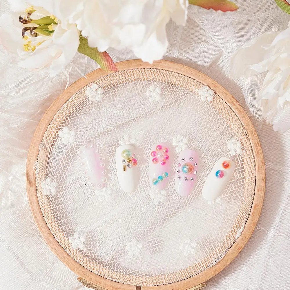 

1 Box Nail art Rhinestone 3mm 4mm 5mm 6mm Flatback 3D AB Color Plastic Nail Decoration Tips