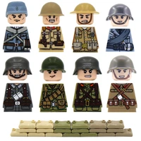 ww2 german military the soviet us army british army french army japanese army minifigures military building blocks figures toys