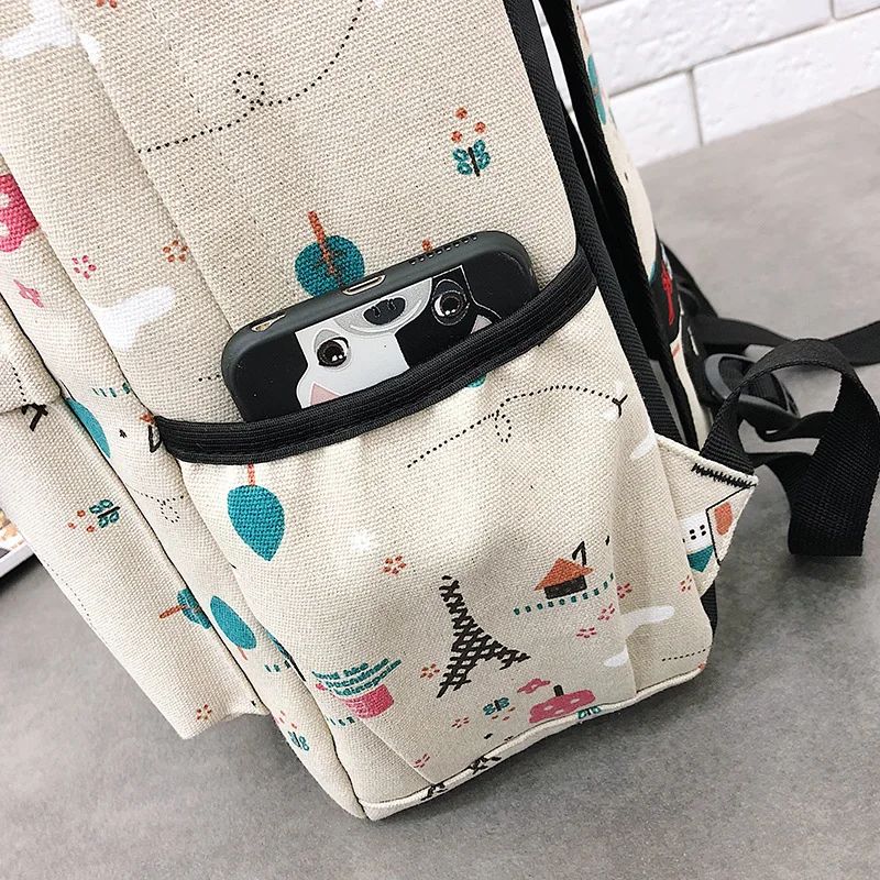 JIULIN White Backpack School-Bags Student Travel-Bag Teenagers Girl Women for Bm01-Bp-Jybddg |