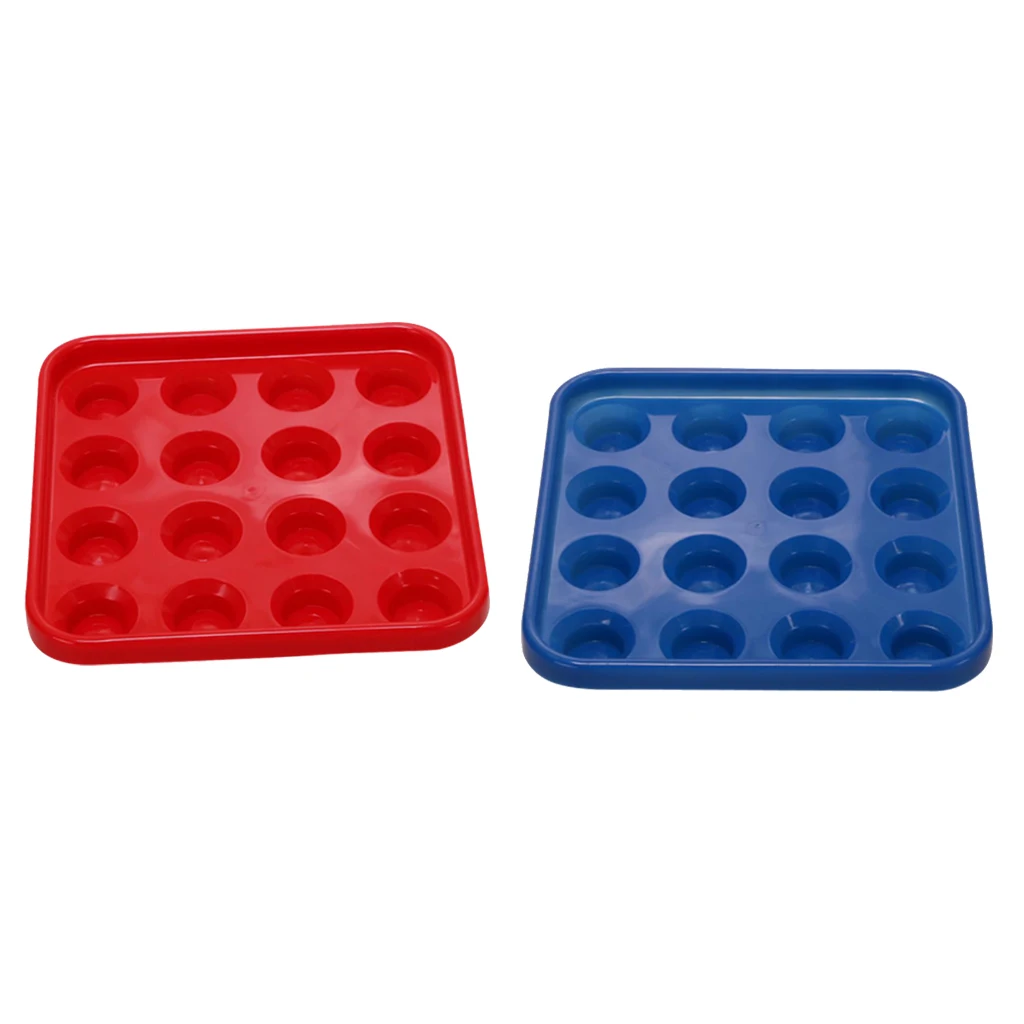 2 шт. поднос для бильярдных мячей 16 дюйма и 2-1/4 красный синий | Спорт развлечения