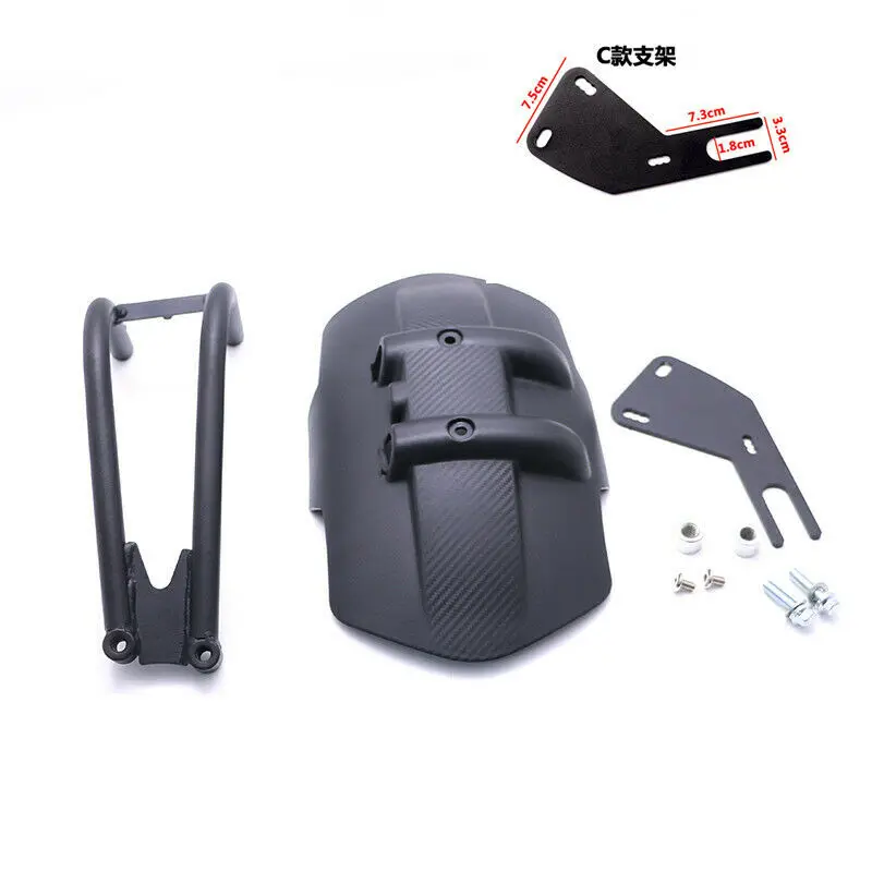

Black Splash Mudguard Rear Wheel Fender For Universal Motorcycle Honda Suzuki