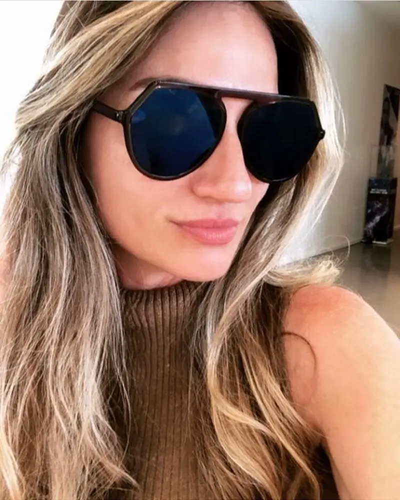 

New fashion sunglasses female tide big frame round sunglasses UV protection glasses Oculos de sol UV400