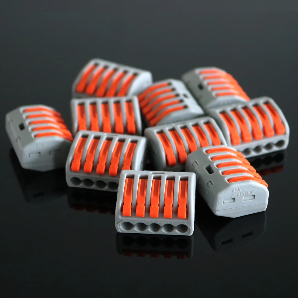 222 412 413 414 415 418 2-2 3-3 2 3 pin коробка упаковка мини-провода смешанные в коробке Быстрый Кабельный разъем Универсальный терминал режущий инструмент
