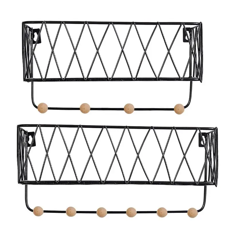 Скандинавские железные висячие стеллажи многофункциональные настенные