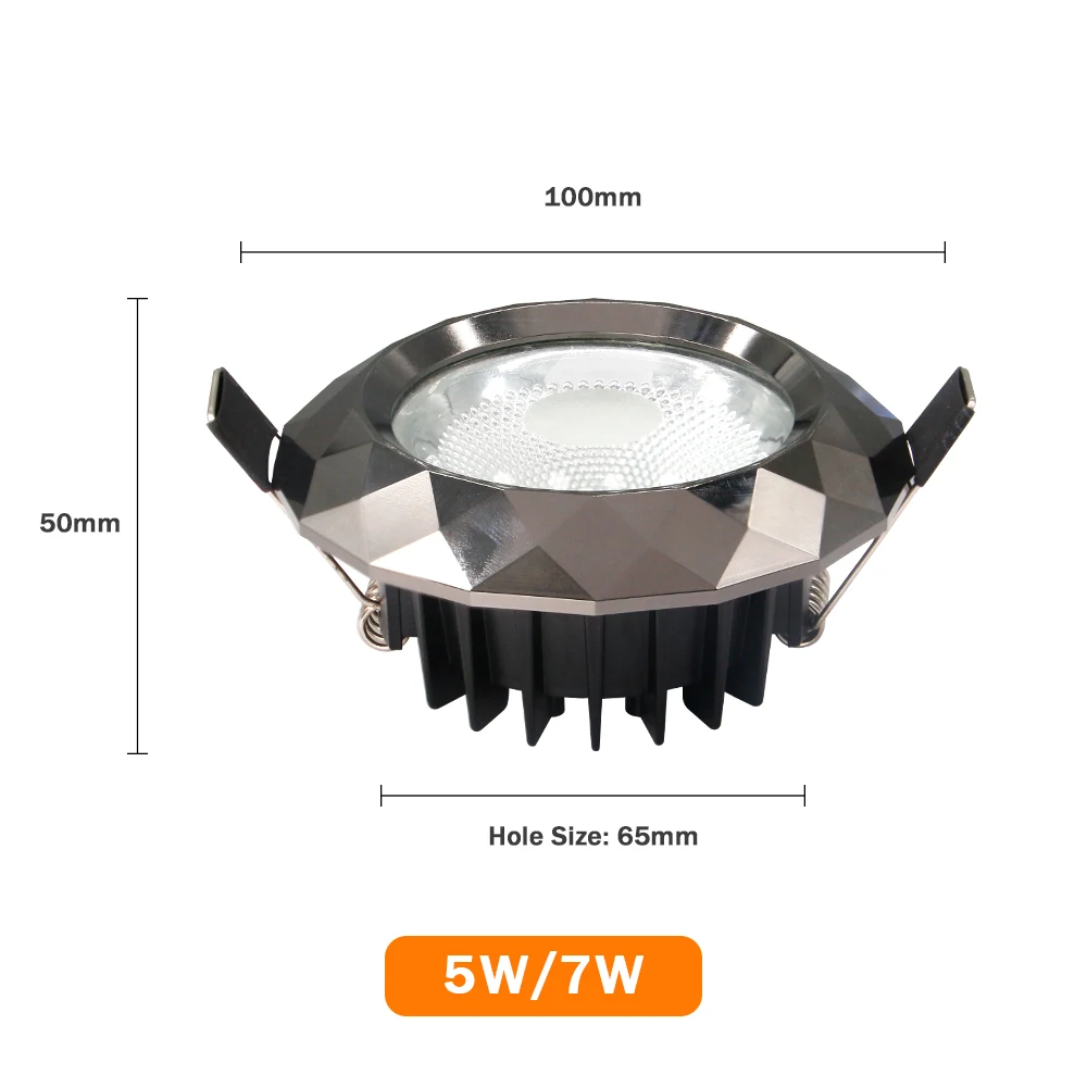 Luces proyector descendiente de Led empotrado 2020 nuevo Simple punto Led regulable lámpara de techo 5W 7W iluminación creativa para sala de estar dormitorio