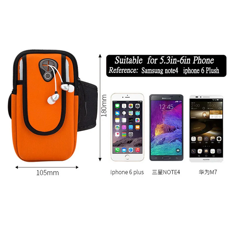 

Universal Mobile Phone Keys Pouch Bag Sports Running Armband Waterproof Running Bag for Xiaomi Redmi Huawei Iphone Samsung