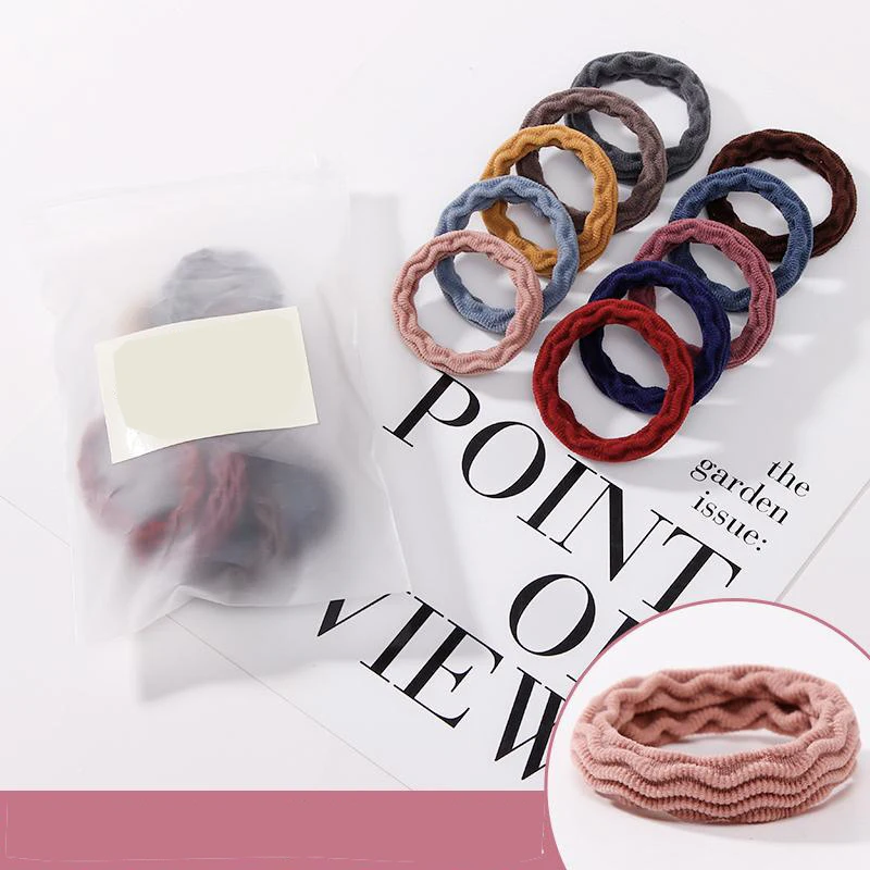 

High Elastic Hair Bands Rubber Band Hair Loop Thickened Hair Rope Solid Headband Fashion Women Hair Accessories