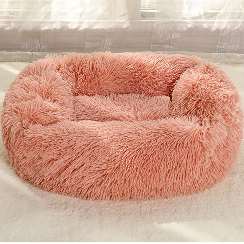 Calming Dog Bed Sleeping Mat Winter Cat Square Cuddler Beds Soft Fluffy Plush Puppy Cushion for Small Medium Large Dogs Cats | Дом и сад