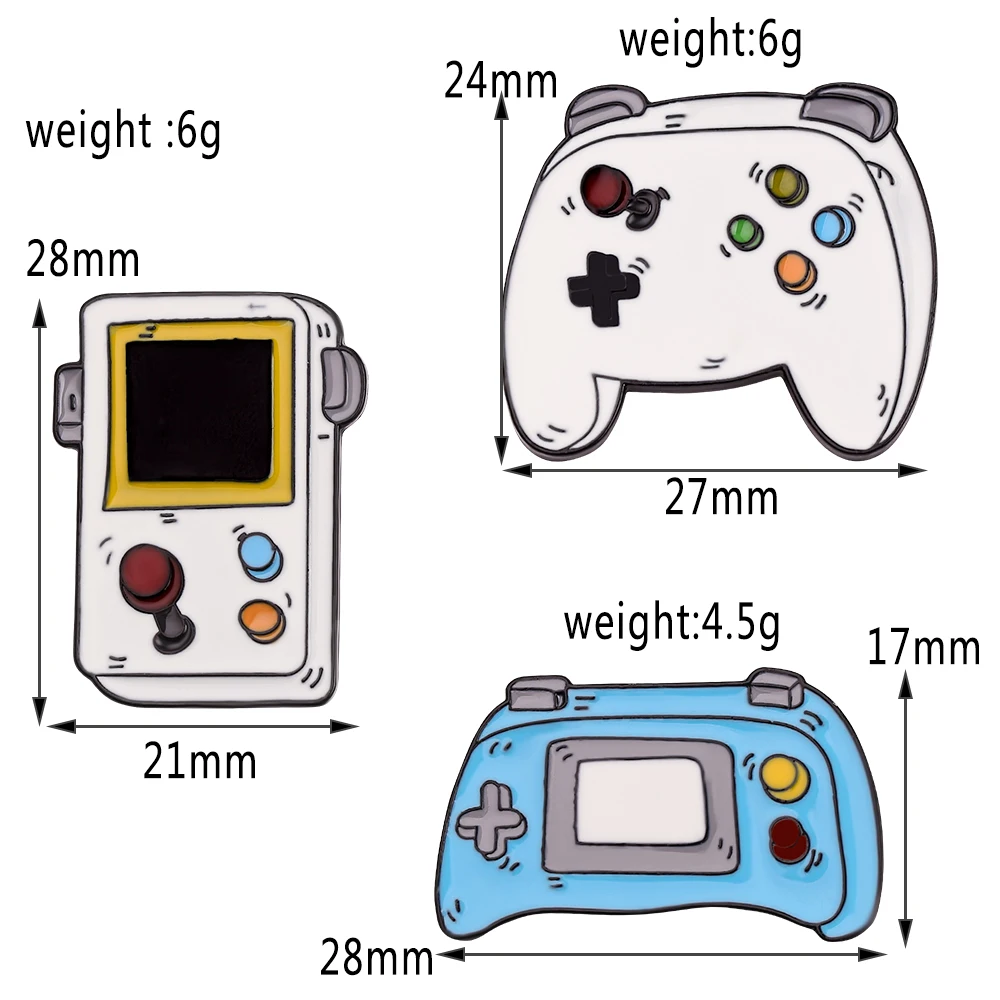 Arcade Game Console Controller Enamel Pins Cartoon Machine Brooch Electric Control Handle Lapel Pin Badge Kids Gift | Украшения и