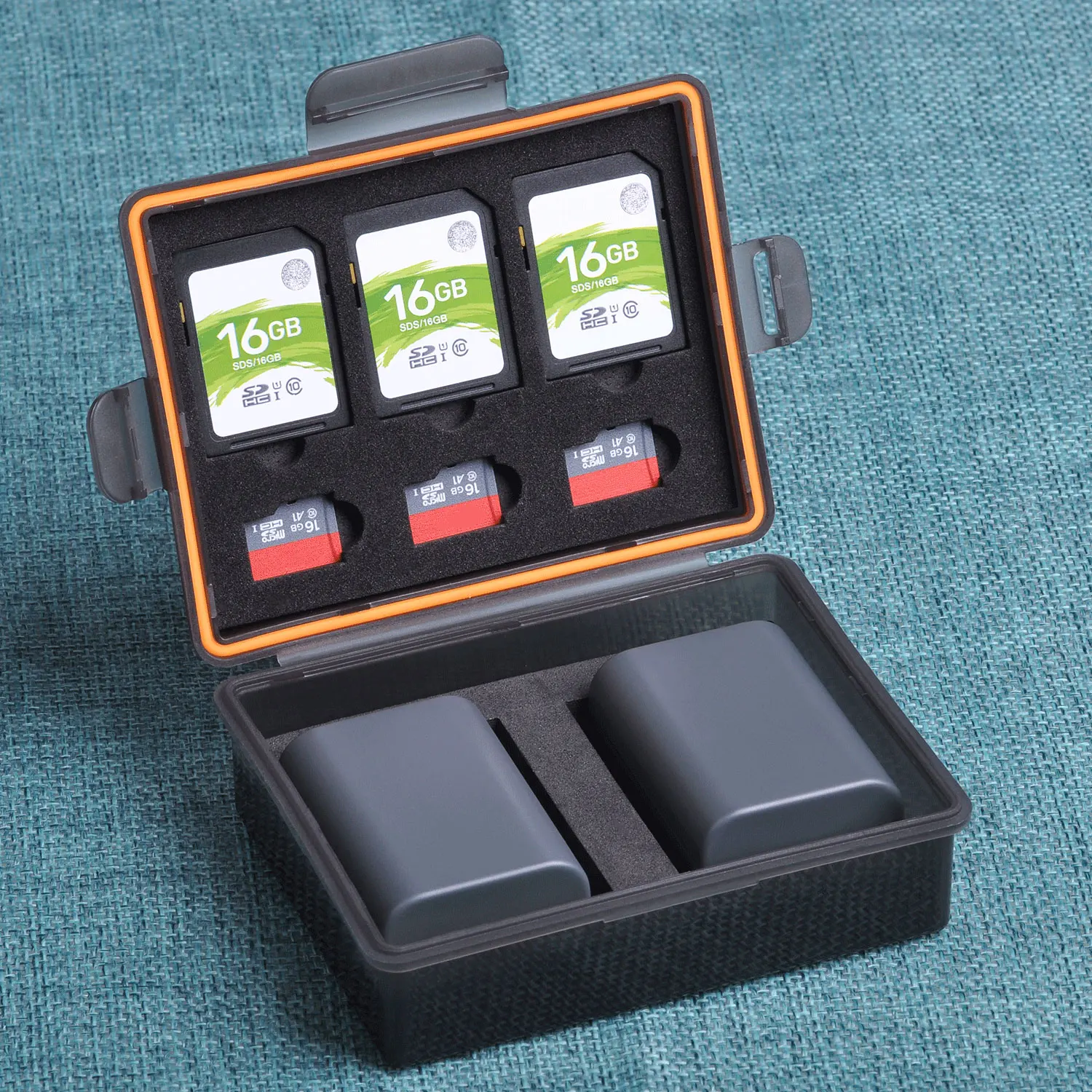 Многофункциональный футляр для хранения батарей органайзер Sony NP-FW50 Canon LP-E17 LP-E12