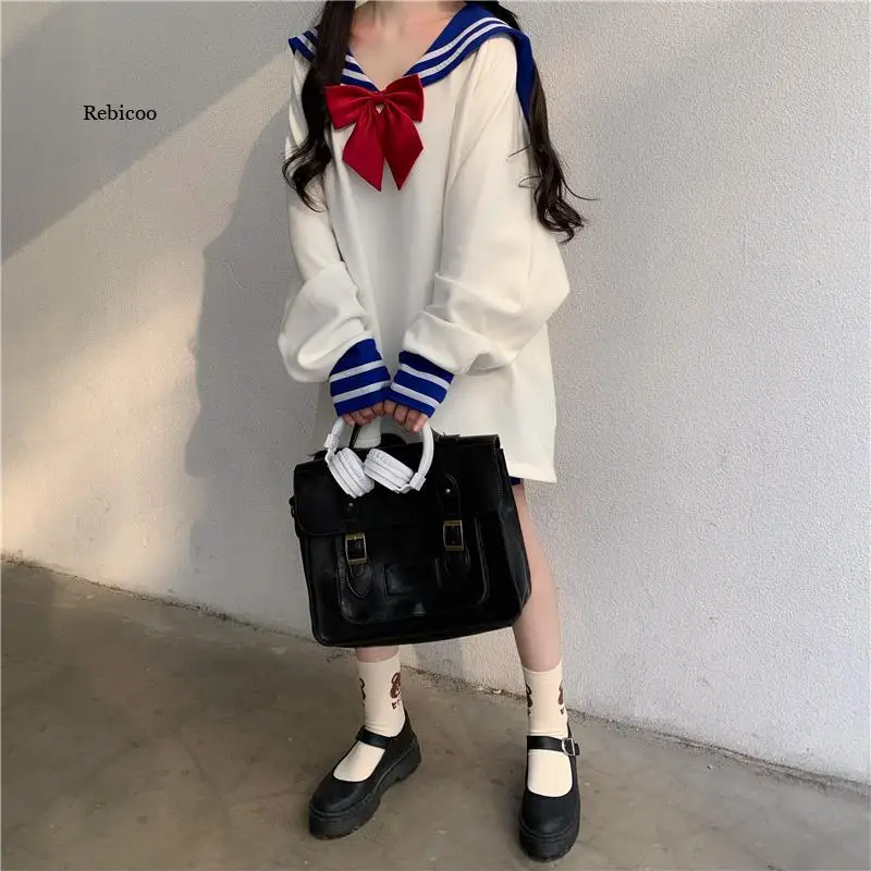 Japanese Cute Oversized Hoodie Women Sailor Moon Anime Cosplay Sweatshirts Harajuku Streetwear Lolita Girls Kawaii Sweetshirts