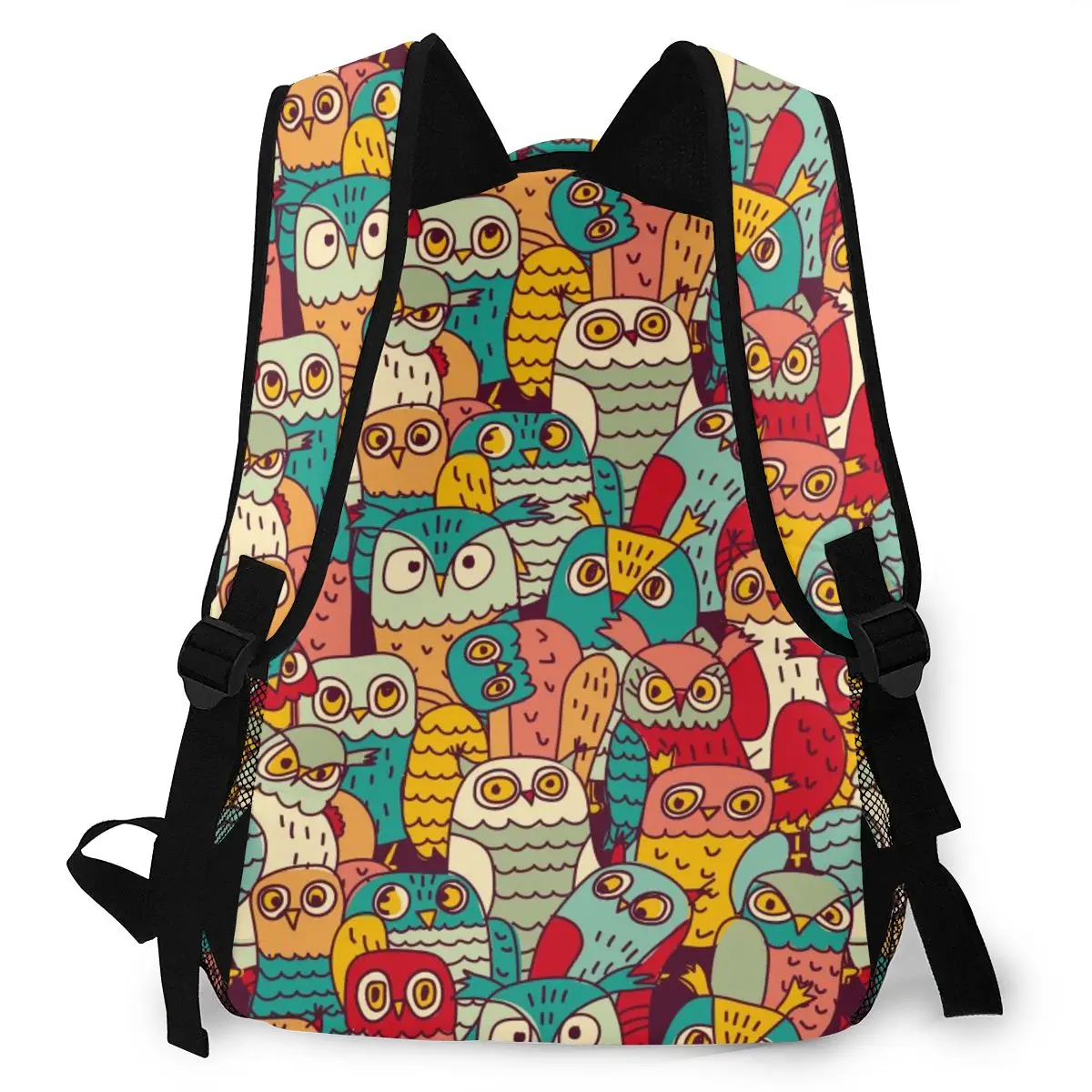 Рюкзак OLN Женский сумка на плечо для девочек-подростков с забавными совами