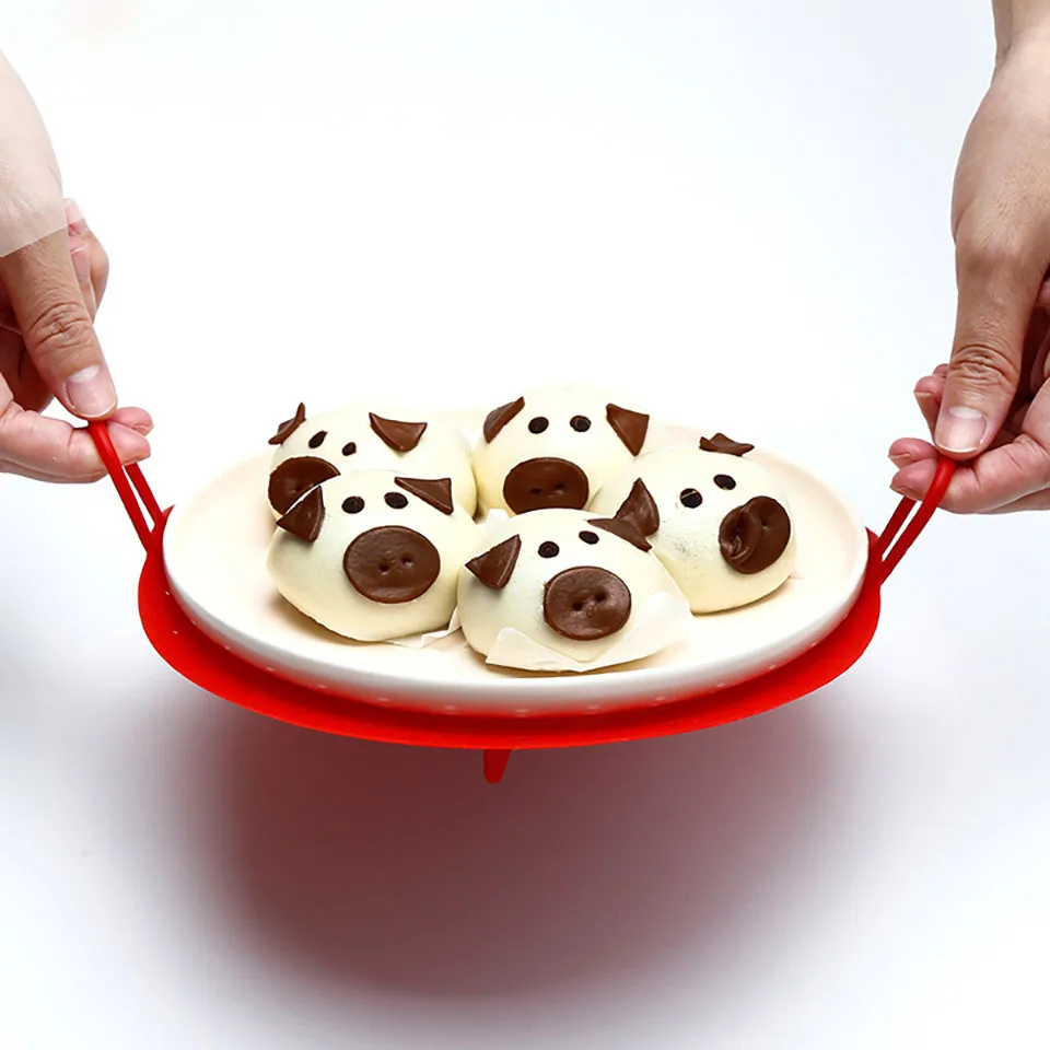 

Food Grade Plastic Steamer Steaming Rack Stand Steamer Silicone Steamer Basket Basket Kitchen Cookware Tools