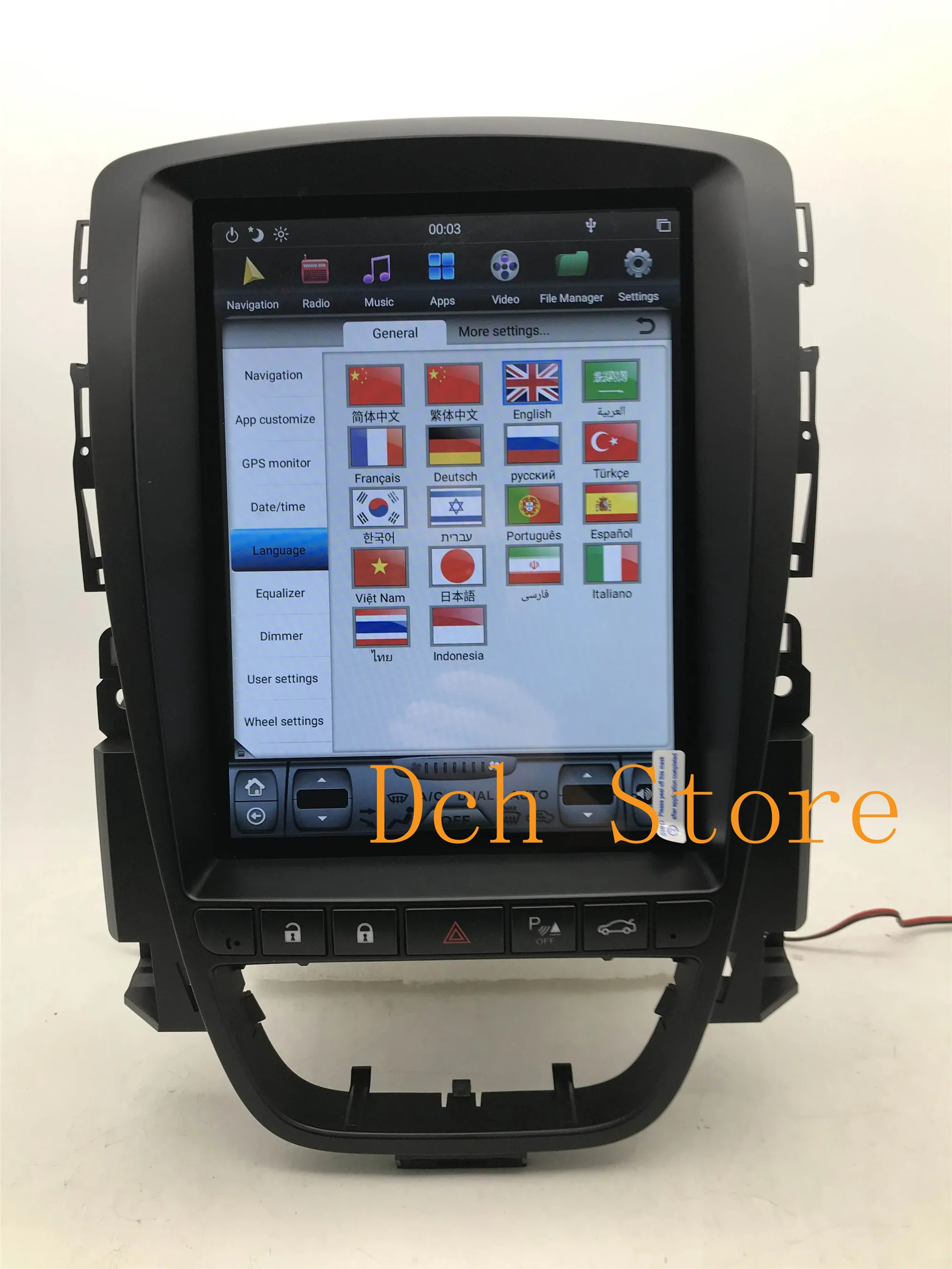 10,4 дюймов вертикальный Tesla стиль Android 8,1 автомобильный DVD gps навигация радио плеер для OPEL Vauxhall Holden Astra J 2009- PX6