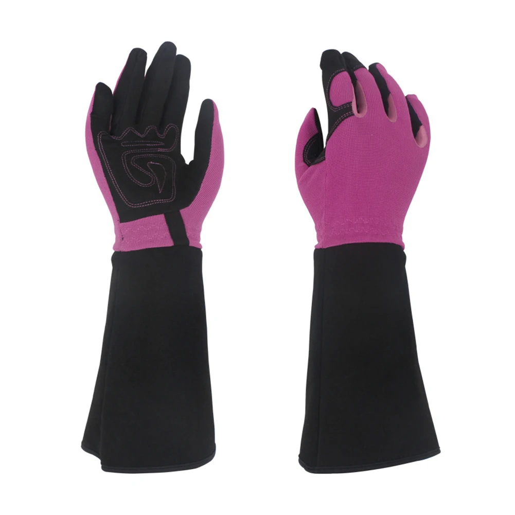 

1pair Working Soft Outdoor Trimming Protective Women Men Rose Pruning Wear Resistant Labor Thorn Proof Non Slip Gardening Gloves