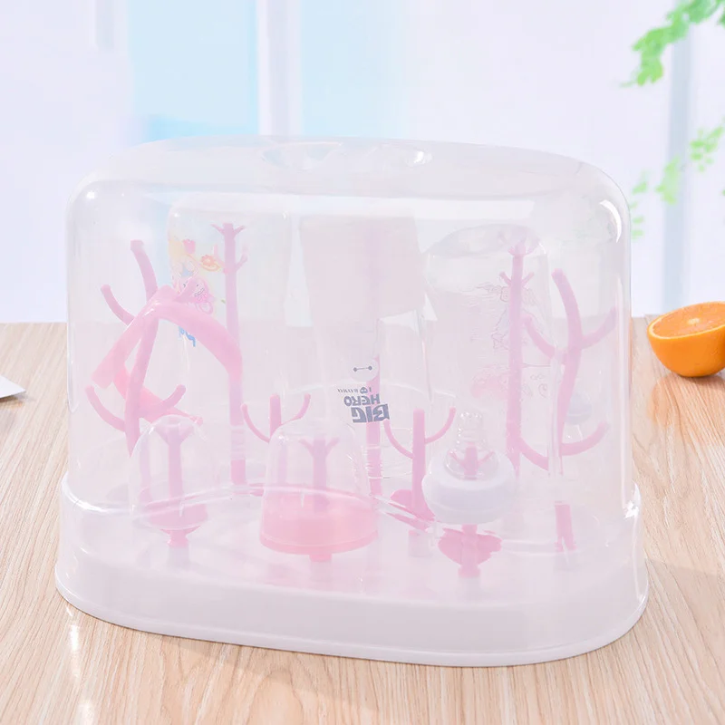 Защита от пыли стеллаж для просушки бутылки Младенца держатель детской