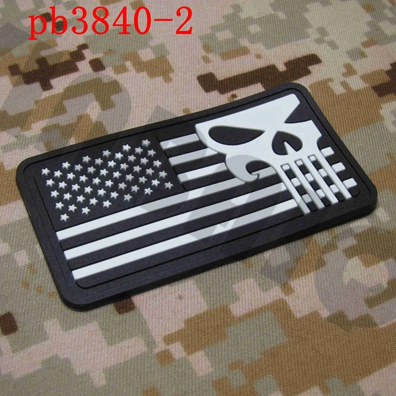 3d пластырь из ПВХ DEVGRU герметичный череп команды американский флаг левый и правый