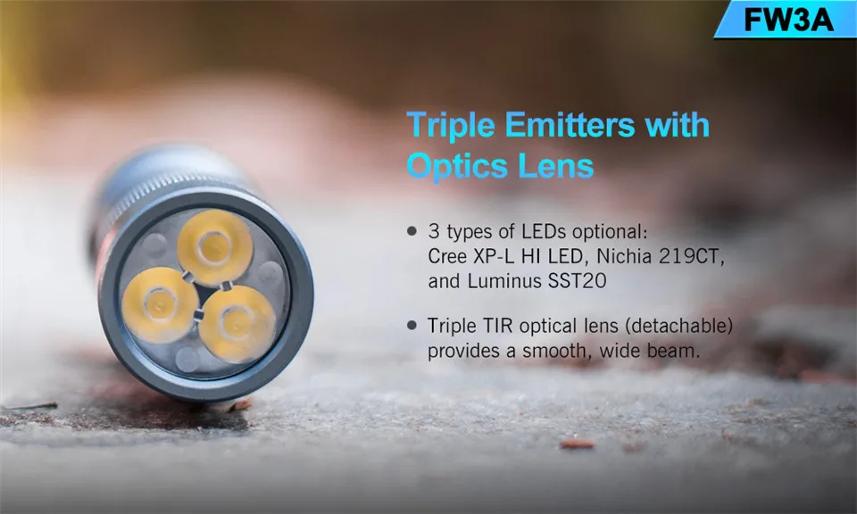 LuminTop FW3A 3 шт. Cree XPL HI светодиодный s электронный задний переключатель Тактический стробоскоп подсвечник светодиодный фонарь рекомендуемый аккумулятор 18650