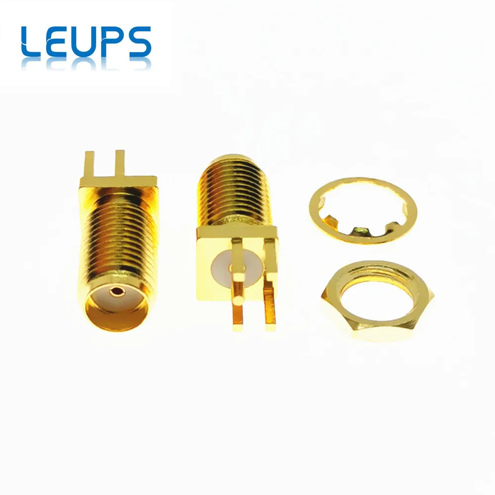 10 шт. разъёмы SMA Мама или мама (штырь) RF разъём гайка для пайки зажим печатной платы