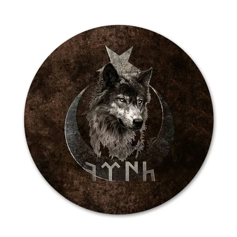 Значок значок с имитацией индейки и волка металлические значки для фотолампы