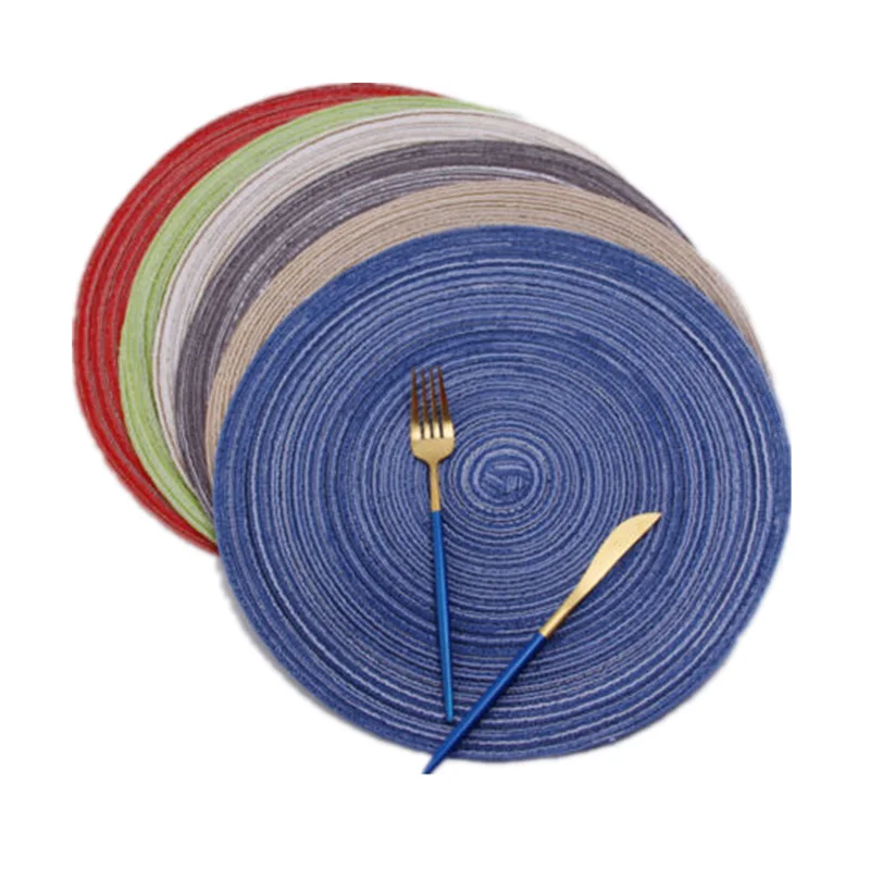 Круглая тканая подстилка кухонные коврики для стола 18/36 см обеденного места