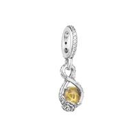original 925 silver charms belle infinity rose flower pendant fits european beaded bracelets woman diy fashion silver beads