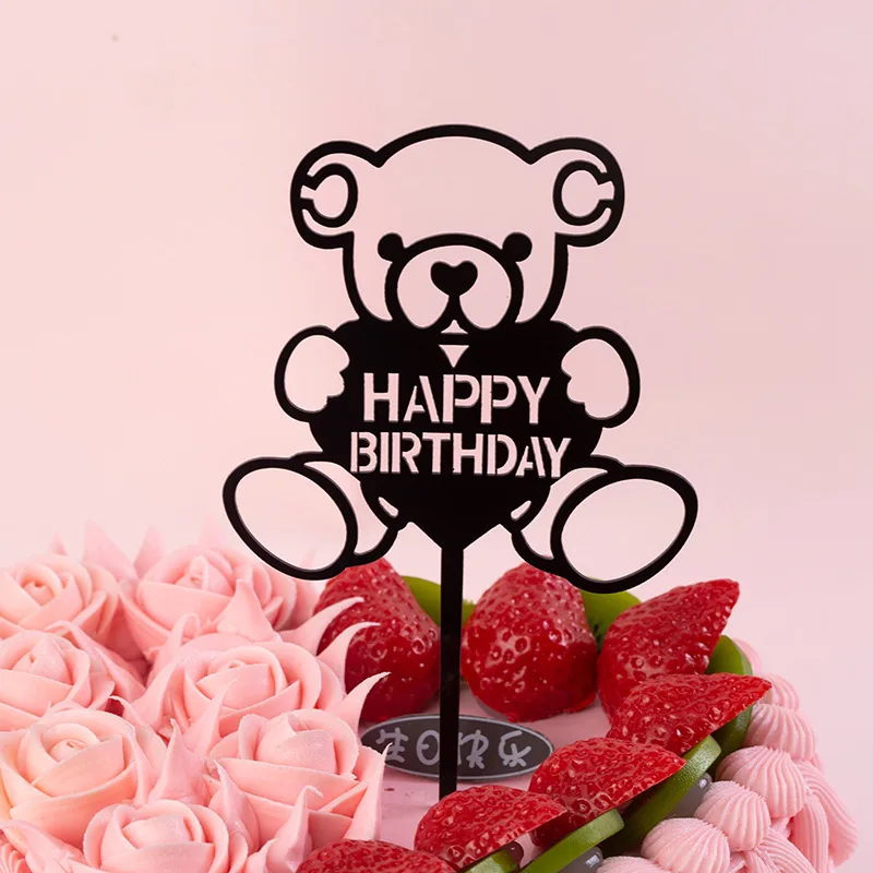 Сказочная палочка подставка для капкейков с маленьким медведем детский праздник
