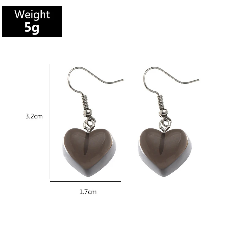 

Mini Little Heart Hook Earrings For Women Girls Daily Jewelry Statement Gifts Sweet Delicate Couple's Heart Drop Earring Mujer