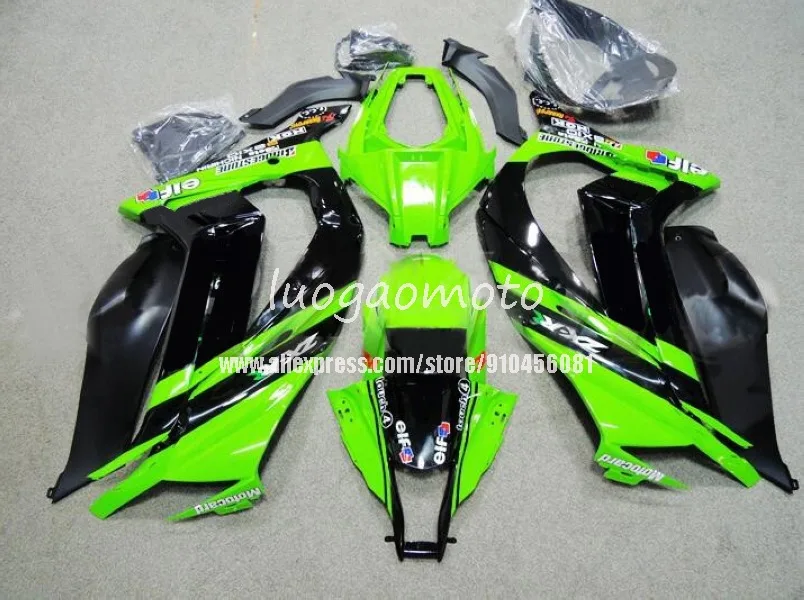 

Комплект обтекателей для KAWASAKI ZX10R ZX 10R кузов 2015 2016 капот 2017 2018 2019 2020 комплекты обтекателей зеленый eif черный