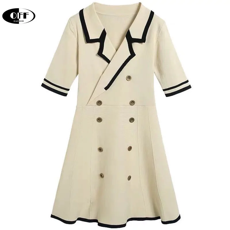 Женское трикотажное мини-платье Осеннее Элегантное повседневное платье с