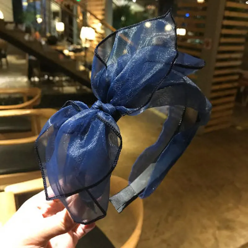 Обруч для волос женский с узлом модная летняя винтажная повязка на голову бантом