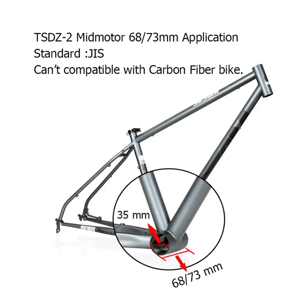 

TSDZ2 36V 500W Tongsheng Mid Central Motor Kit Ebike Conversion Kit Torque Sensor VLCD5 850C 500C Display